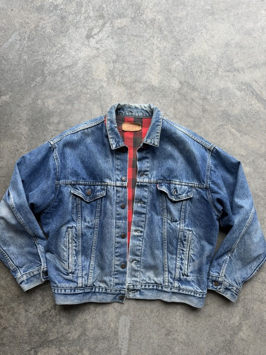 Levi's × Vintage Vintage 1980s Blanket Lined Denim Jacket Size US L / EU 52-54 / 3 - 1 Thumbnail