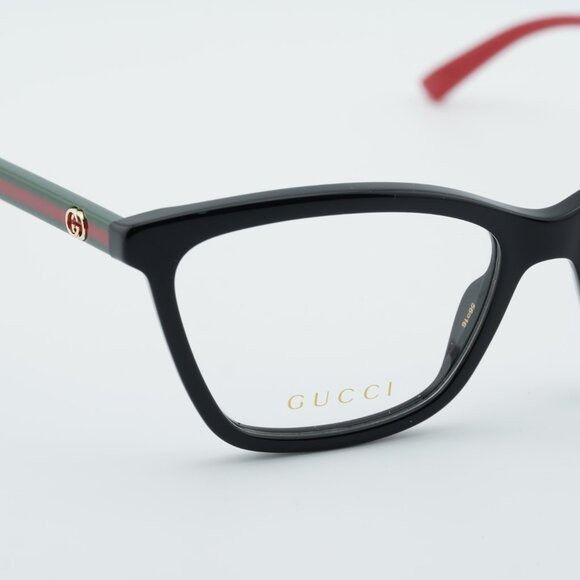 Gucci Gucci GG1989O 001 Square Eyeglasses - Black 56mm Size ONE SIZE - 5 Thumbnail