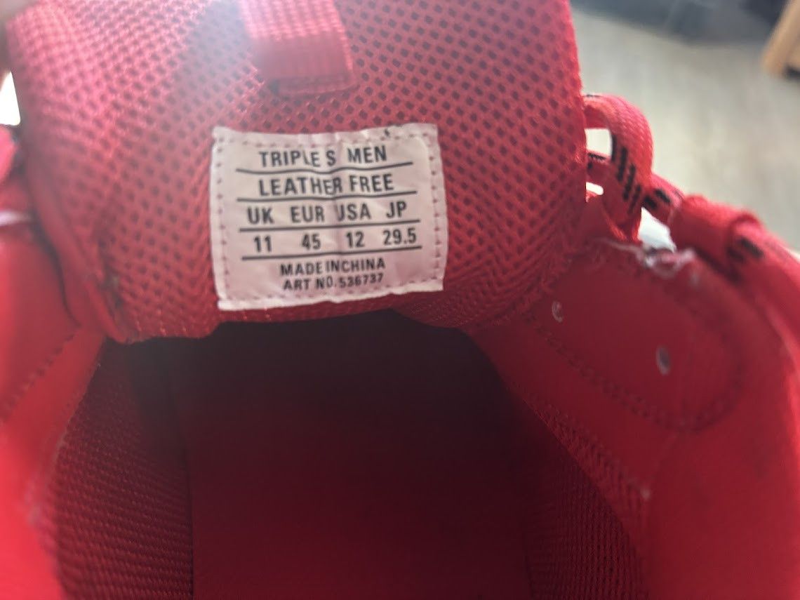 Balenciaga Triple S Sneaker 'Allover Logo - Red' Size US 12 / EU 45 - 8 Thumbnail