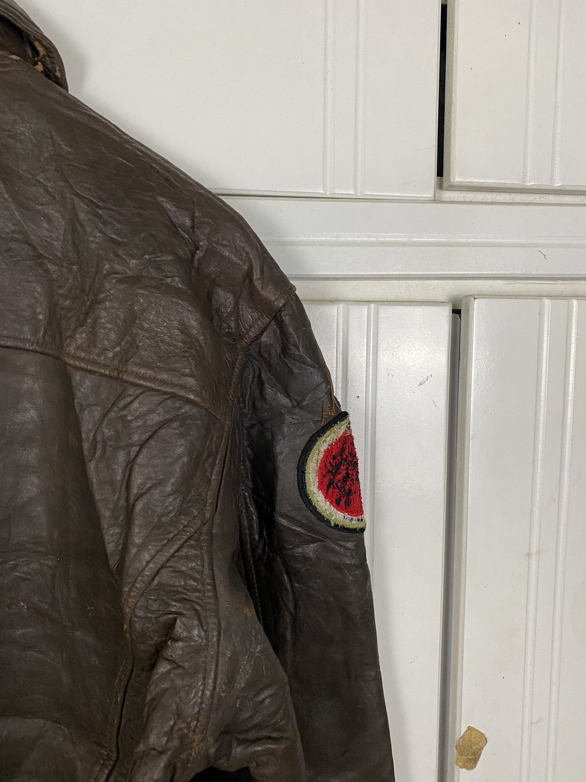 Genuine Leather × Vintage Vintage Leather Lucky Strike Jacket Size US XL / EU 56 / 4 - 10 Thumbnail