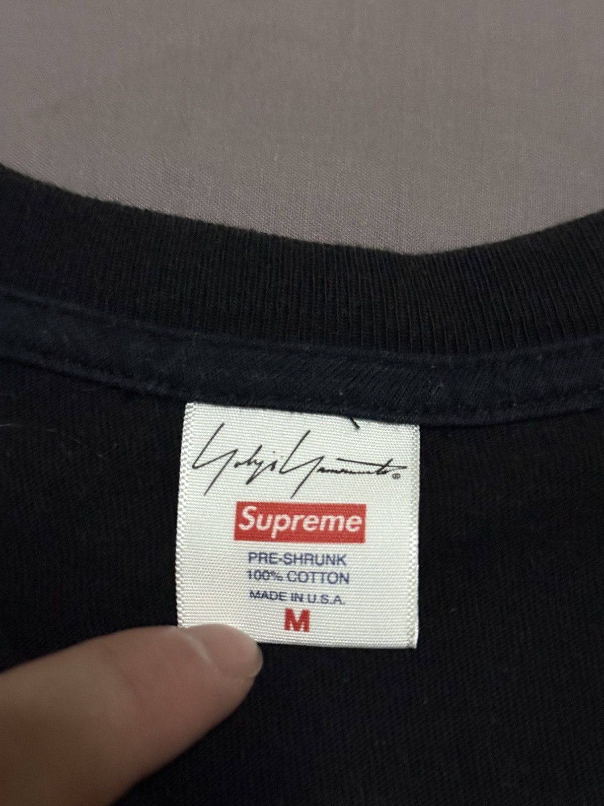 Supreme × Yohji Yamamoto Supreme yohji yamamoto logo tee Size US M / EU 48-50 / 2 - 4 Thumbnail