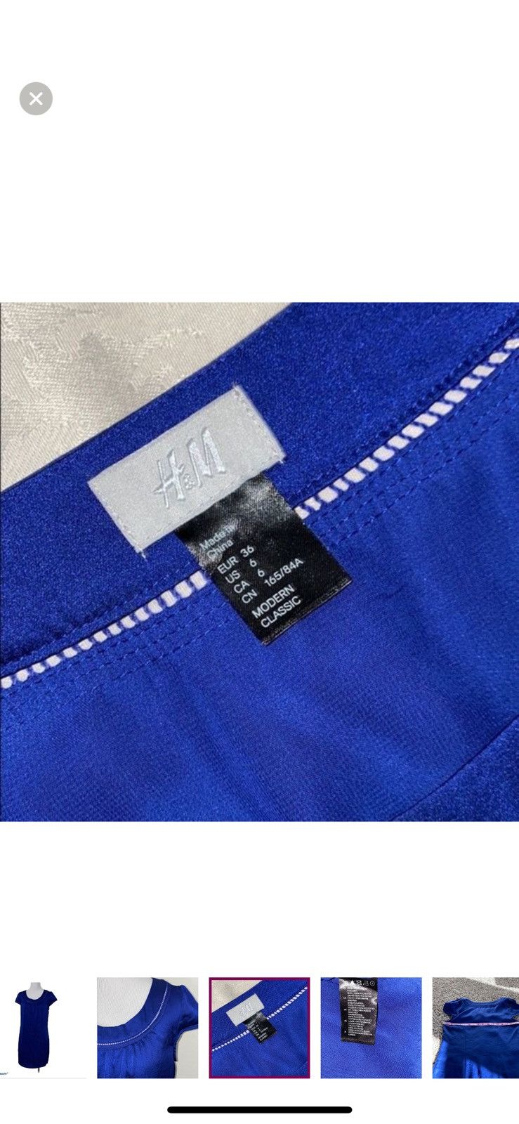 H&M H&M blue shift dress size 6 Size M / US 6-8 / IT 42-44 - 3 Thumbnail