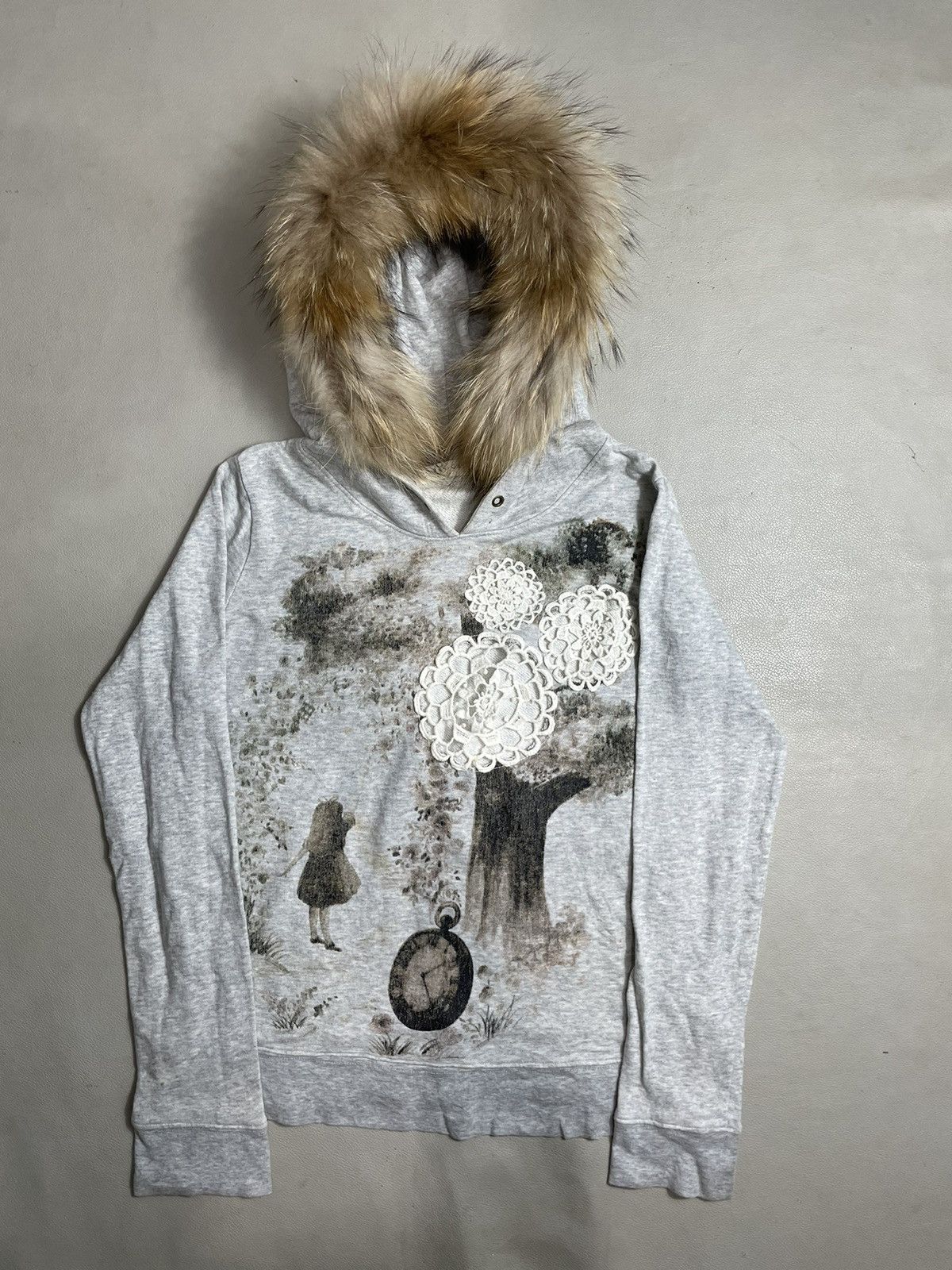 Hysteric Glamour Ray Cassin Faux Fur Hoodie art style Size US XS / EU 42 / 0 - 1 Thumbnail