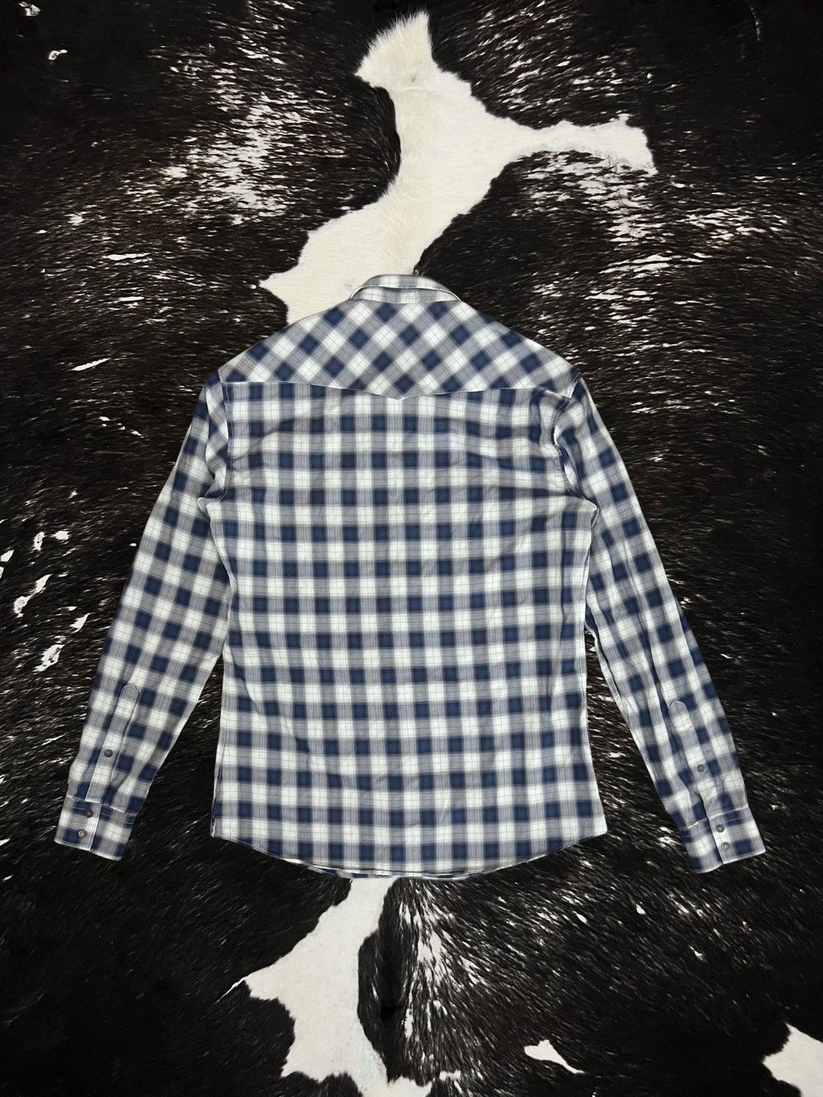 Balmain Balmain by Decarnin FW10 Plaid Western Flannel Shirt Size US M / EU 48-50 / 2 - 6 Thumbnail