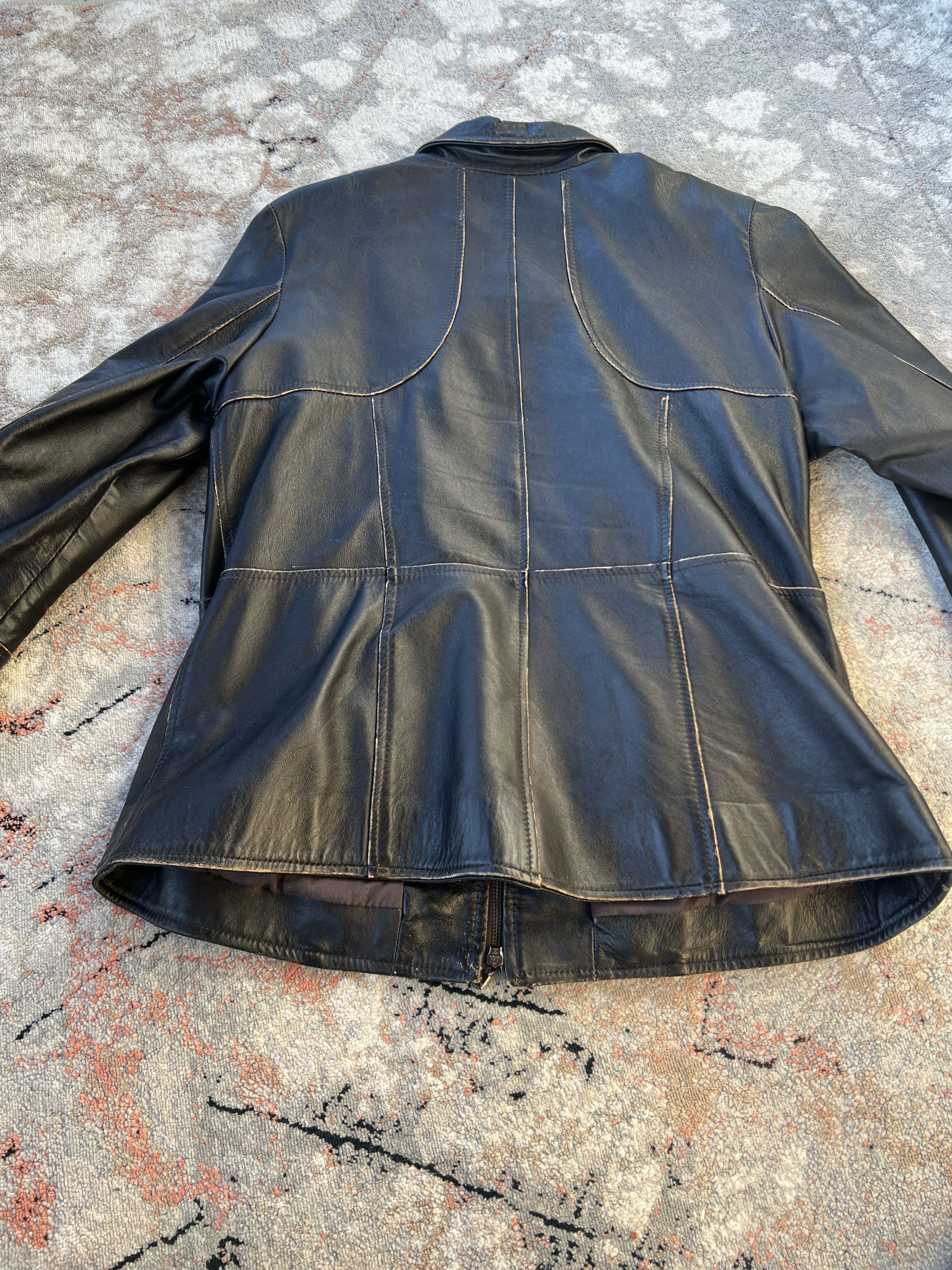 Vintage Moda Pelle Vintage Leather Jacket Size L / US 10 / IT 46 - 12 Thumbnail