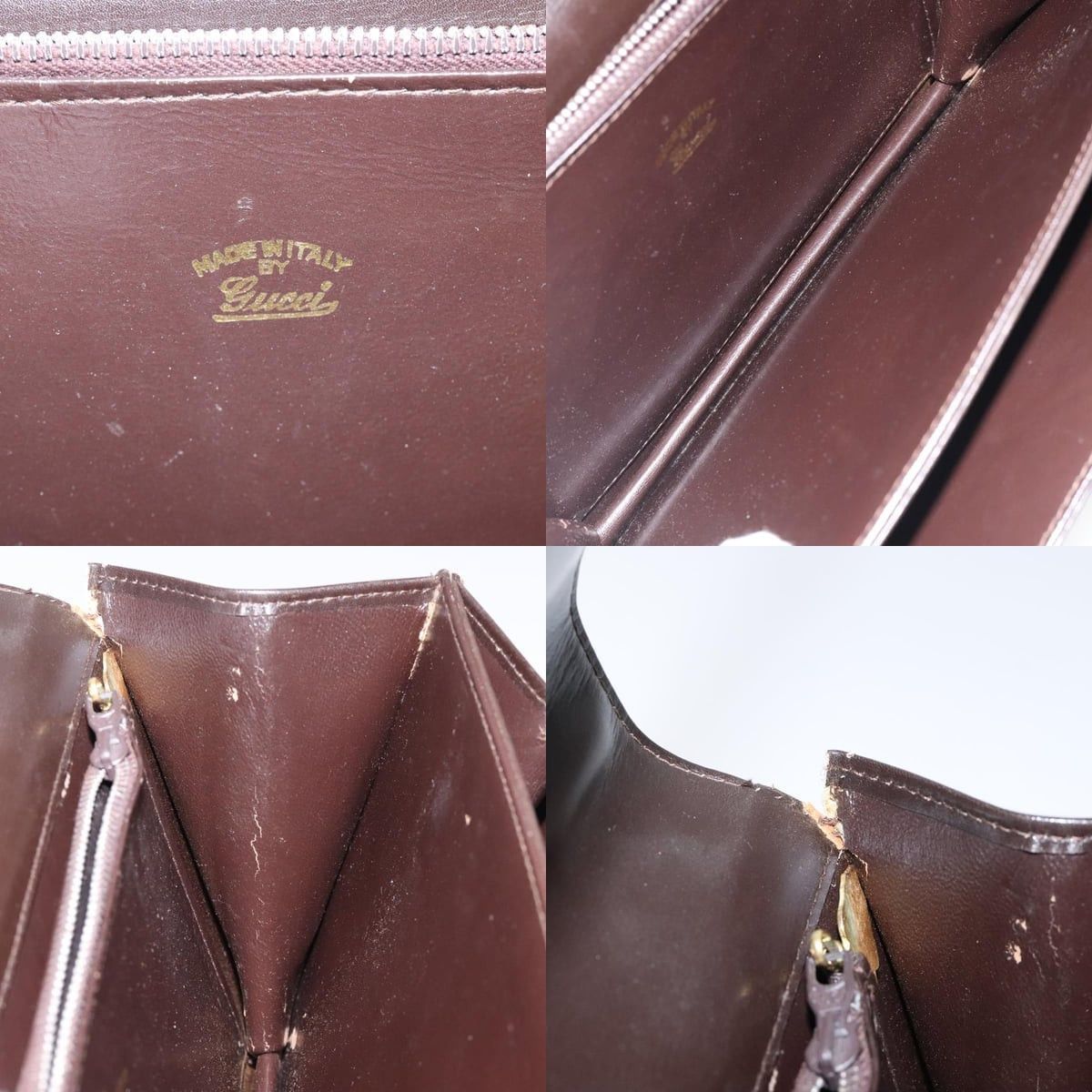 Gucci GUCCI Shoulder Bag Leather Brown Gold Size ONE SIZE - 12 Thumbnail