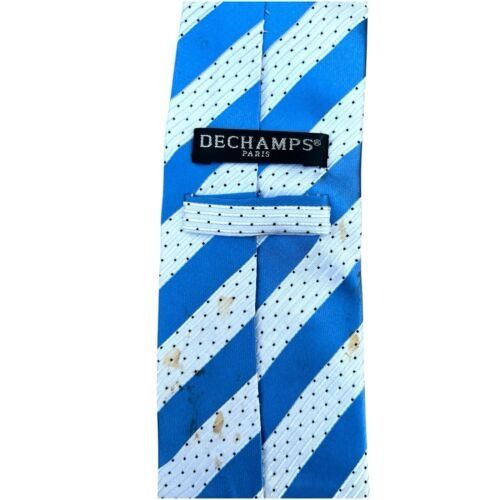 Other Hand Made DECHAMPS 100% Silk Sky Blue and Very Light Blue St Size ONE SIZE - 2 Thumbnail