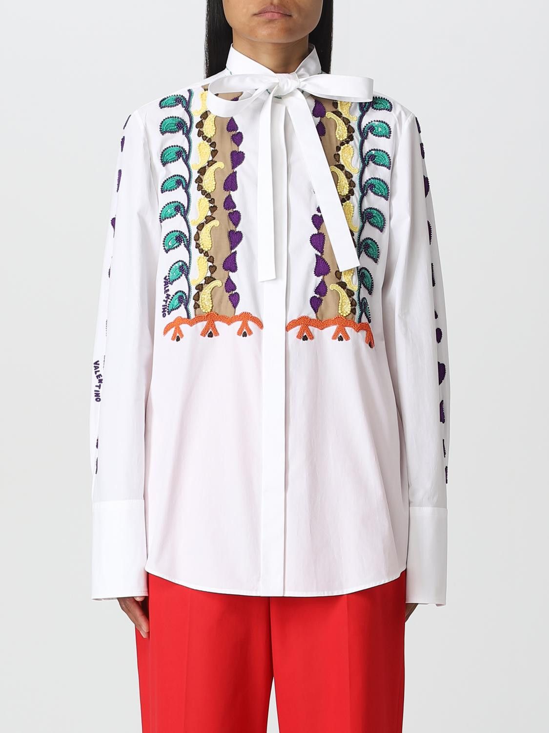 Valentino o1y0326 Patterned Shirt in Multicolor Size XS / US 0-2 / IT 36-38 - 1 Thumbnail