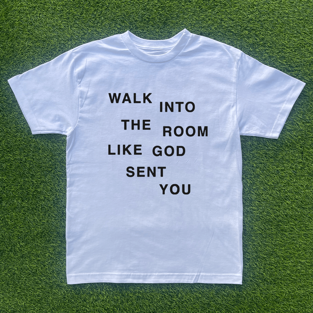 Vintage WALK INTO THE ROOM LIKE GOD SENT YOU TSHIRT Size US S / EU 44-46 / 1 - 1 Preview