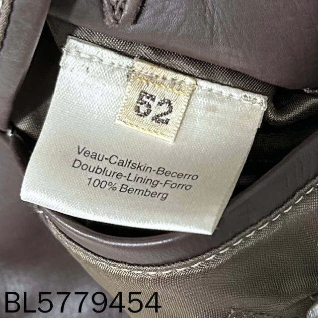 Hermes HERMES Burgundy Leather Jacket 52 99 New Size US L / EU 52-54 / 3 - 5 Thumbnail