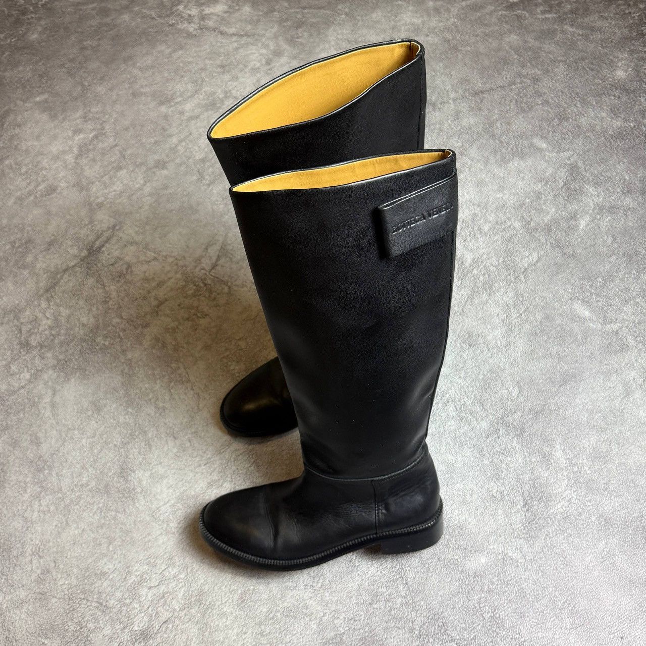 Bottega Veneta Bottega Veneta Black Leather Knee-High Boots Size US 9 / IT 39 - 9 Thumbnail
