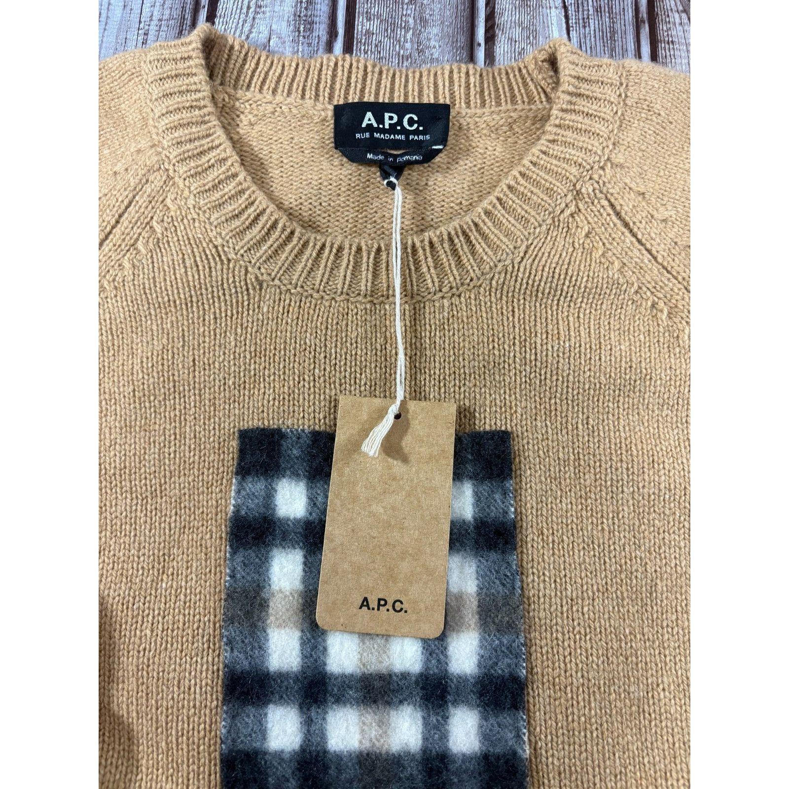 A.P.C. A.P.C 100% Lambswool Crew Neck Pullover sweater sz 2XL color Size US XXL / EU 58 / 5 - 4 Thumbnail