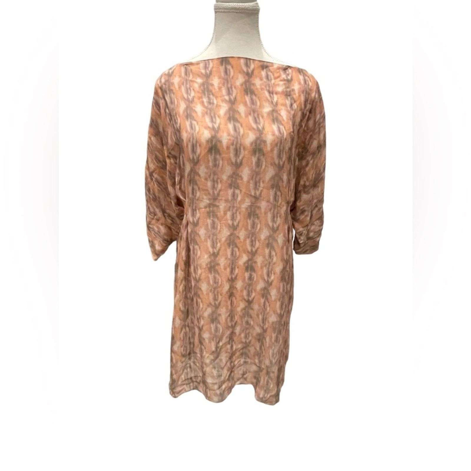 Zac Posen Silk Pastel Petals Dress Size: 8