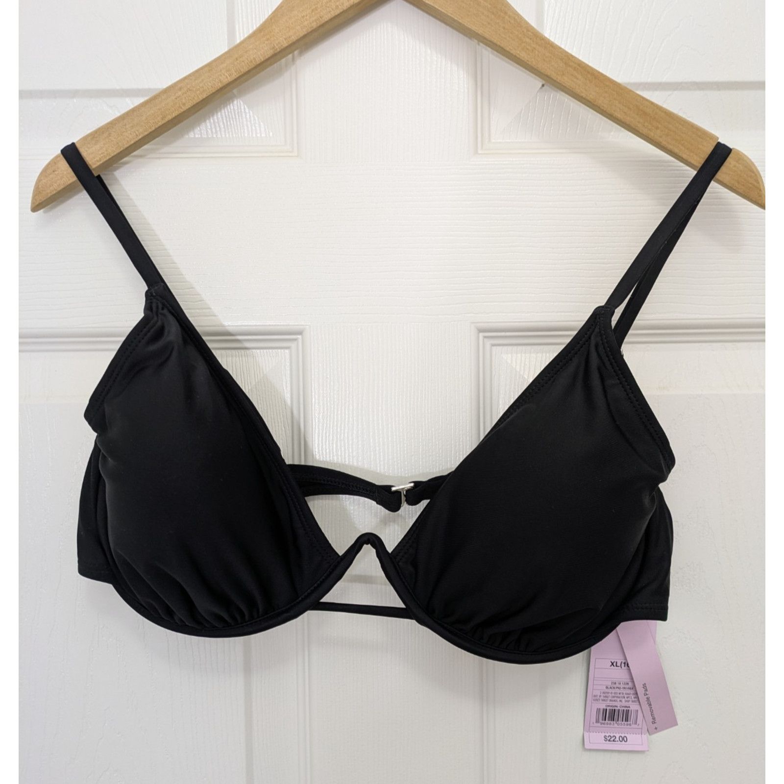Target Basics Women's Underwire Bikini Top Black XL Swimwear Size ONE SIZE - 1 Thumbnail