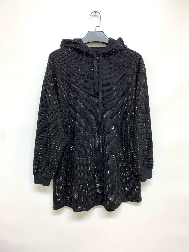 Gucci Gucci Hooded Sweatshirt with Rhinestones- DMC Size US L / EU 52-54 / 3 - 1 Thumbnail