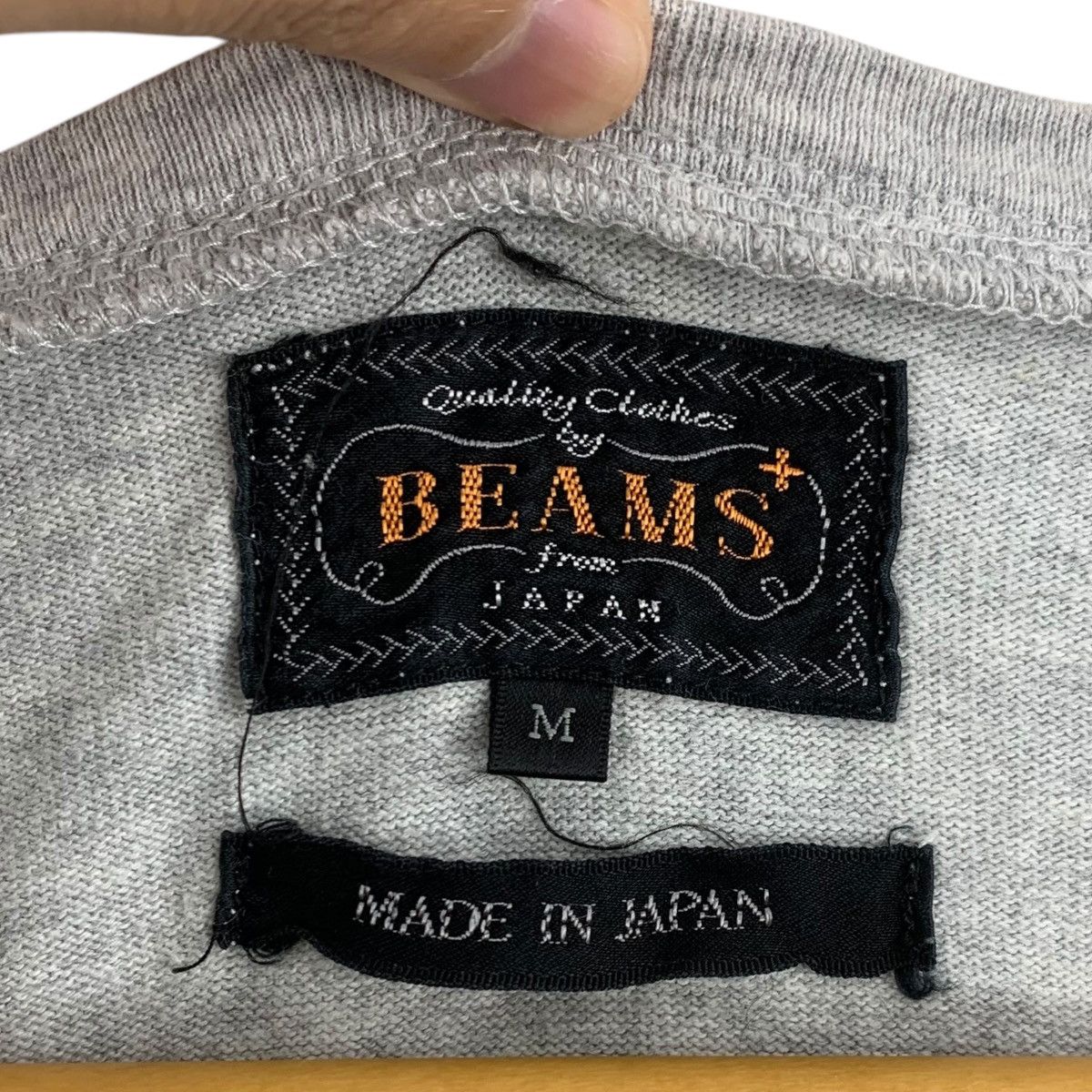 Beams Plus Vintage BEAMS PLUS Made In Japan Minimalist Design Tee Shirt Size M / US 6-8 / IT 42-44 - 4 Thumbnail