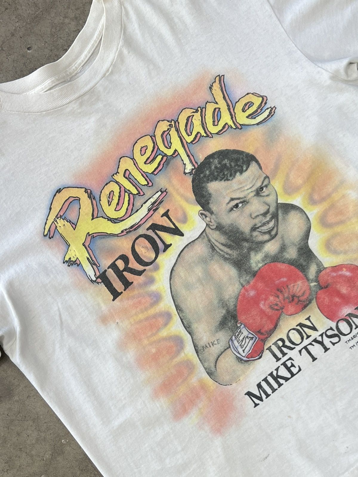 Vintage 1989 Mike Tyson Renegade Iron Boxing Tee XL