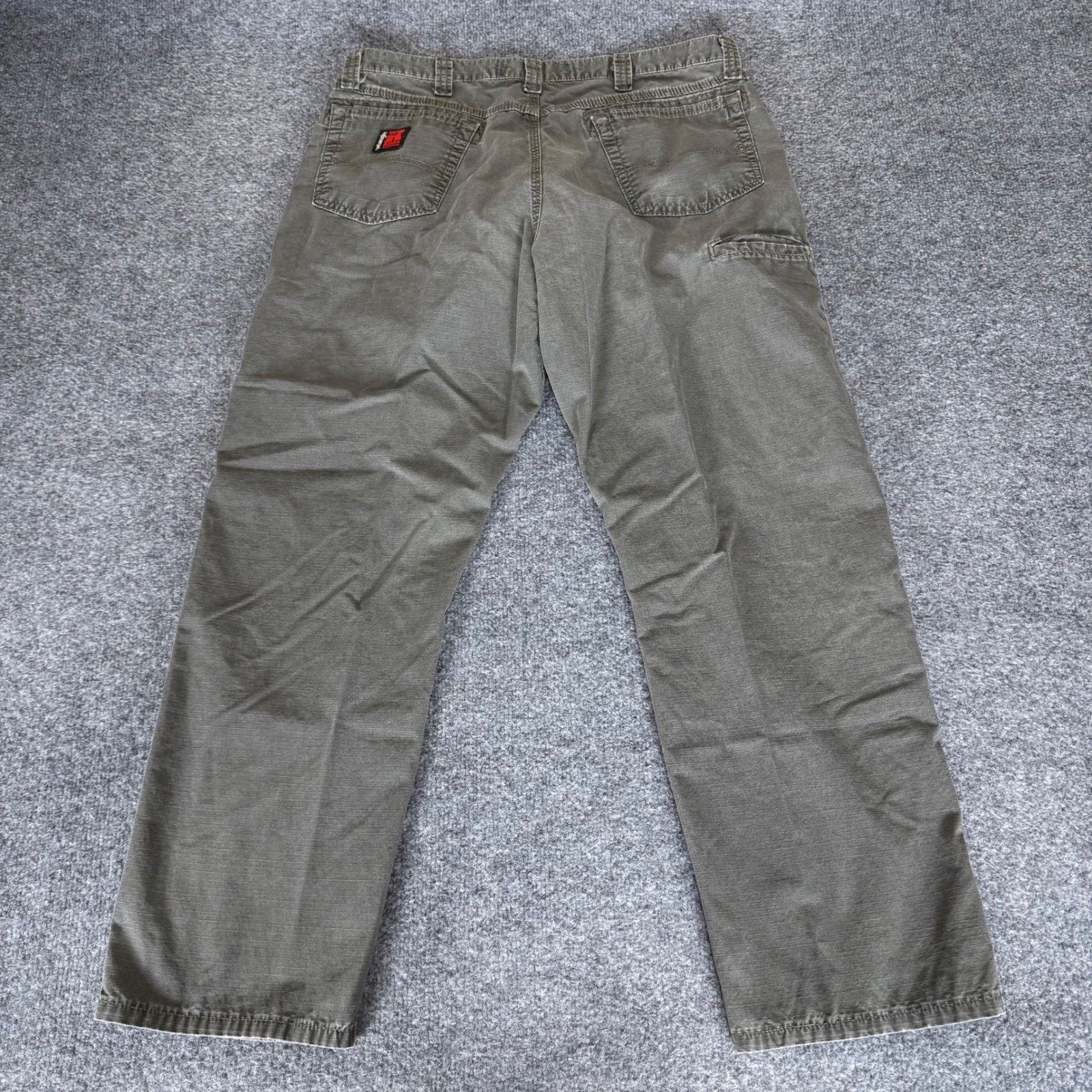 Wrangler Wrangler Riggs Workwear Pants Mens 34x28 Olive Ripstop Size US 34 / EU 50 - 3 Thumbnail