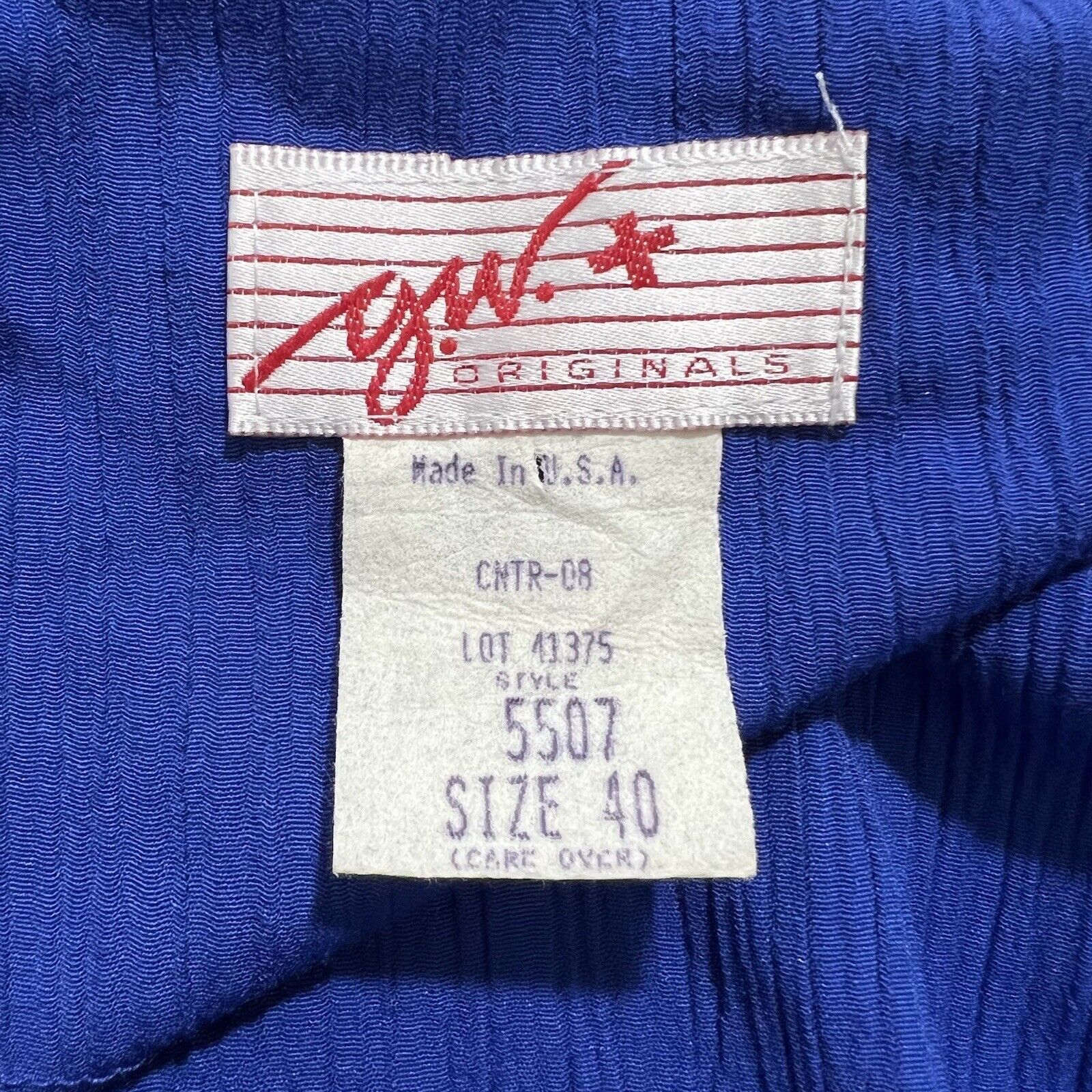 Vintage Vintage GW Originals 40 Open Front Blazer Blue Pockets USA Size M / US 6-8 / IT 42-44 - 3 Thumbnail