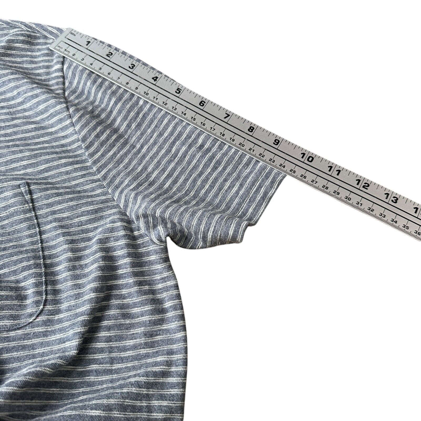 Faherty Faherty Indigo Salt Wash Polo Shirt Men’s Medium Blue White Size US M / EU 48-50 / 2 - 8 Thumbnail