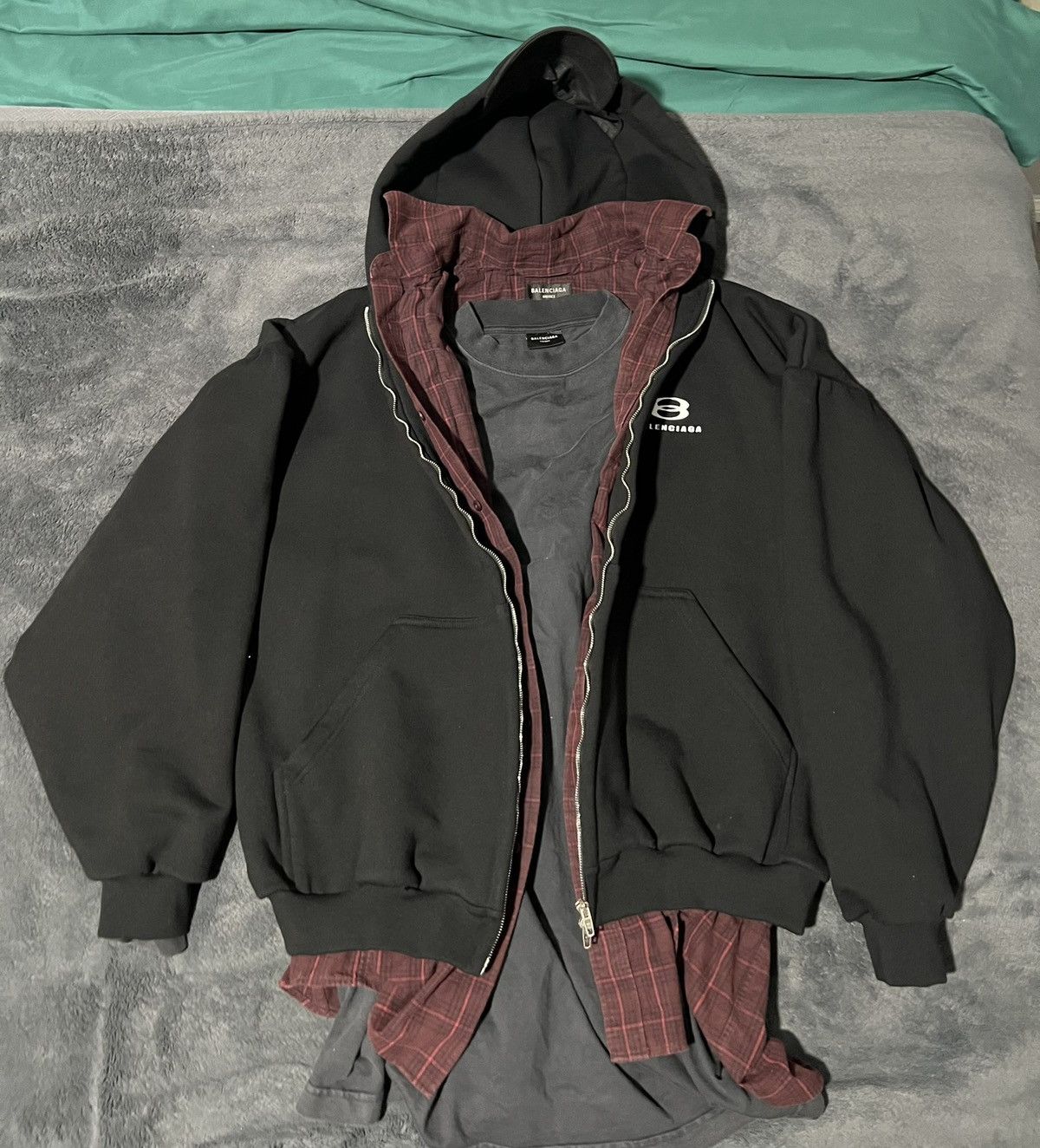 Balenciaga Balenciaga Unity Sports Icon Layered Hoodie Size US L / EU 52-54 / 3 - 2 Thumbnail
