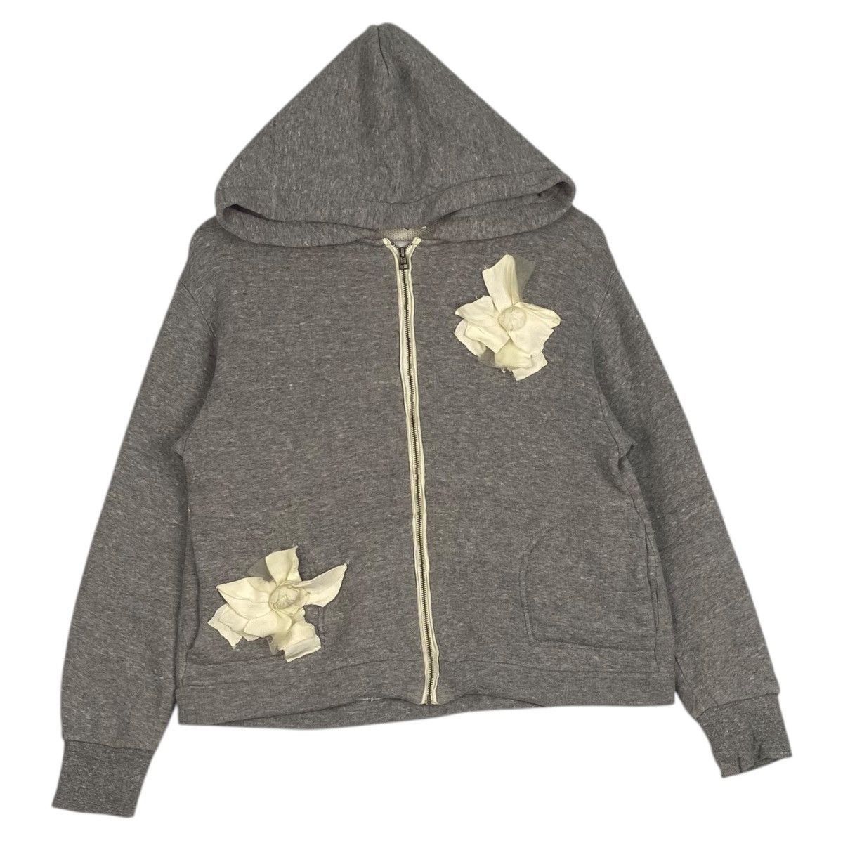 Lanvin Vintage Lanvin Full Zip Hoodie Embroidered Gray Size S / US 4 / IT 40 - 3 Thumbnail
