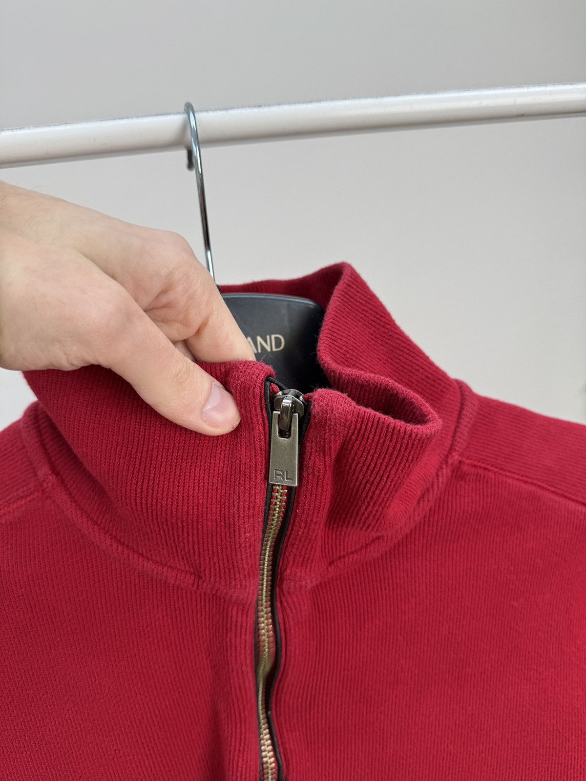 Polo Ralph Lauren Vintage Polo Ralph Lauren Half Zip Sweater Red Size US M / EU 48-50 / 2 - 4 Thumbnail