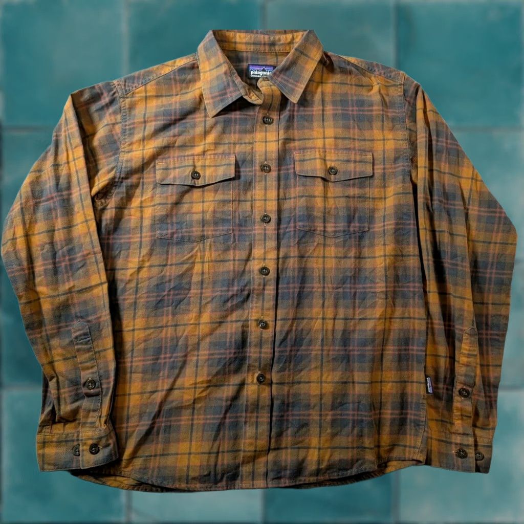 Patagonia Patagonia Shirt Flannel Cotton Brown S Men's Size US S / EU 44-46 / 1 - 1 Thumbnail