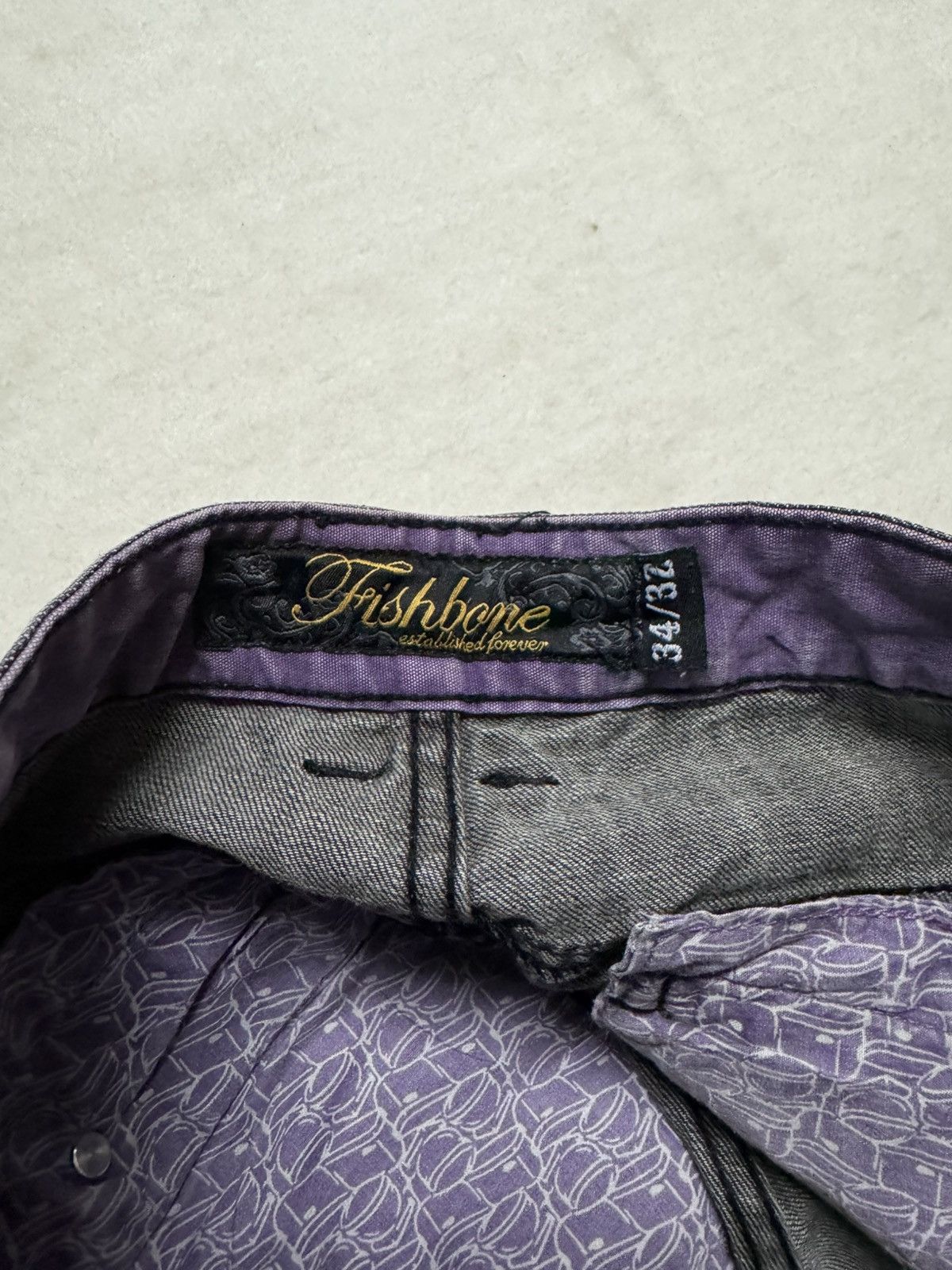 Tornado Mart VINTAGE 2000s JAPANESE FISHBONE BLACK MULTI-POCKET RARE Size US 35 - 6 Thumbnail