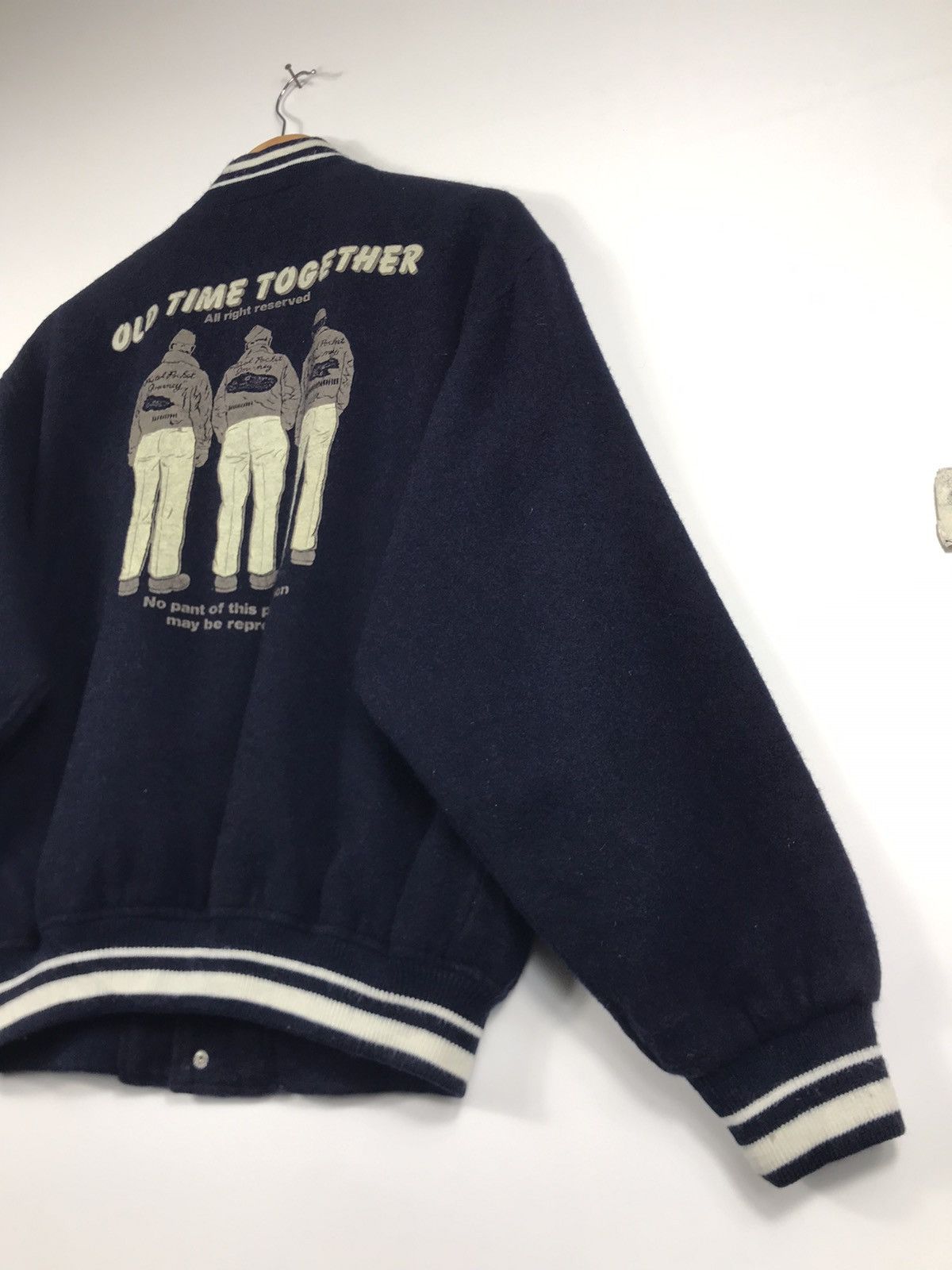 Vintage ⚡️Vintage Old Time Together Varsity Jacket Size US M / EU 48-50 / 2 - 15 Thumbnail