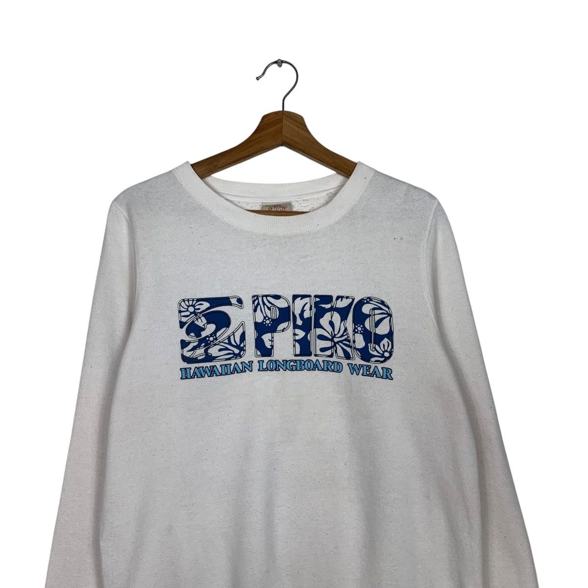 Japanese Brand PIKO Hawaiian Longboard Wear Big Logo Sweatshirt #2020-C88 Size US M / EU 48-50 / 2 - 2 Thumbnail