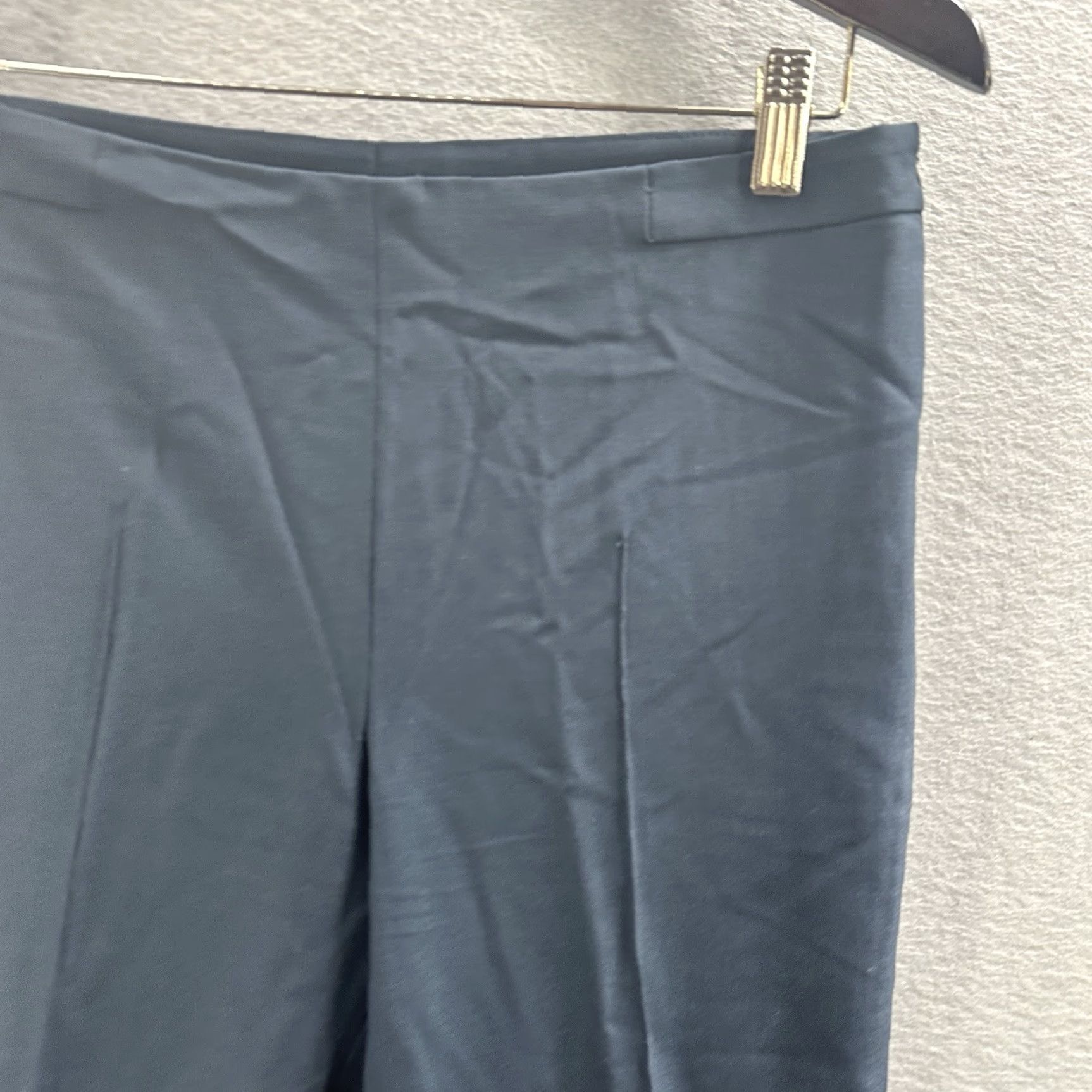 Akris Akris Pants Women 4 Blue Cotton Stretch Slim Straight 90s City Preppy Women Size 27" / US 4 / IT 40 - 4 Thumbnail