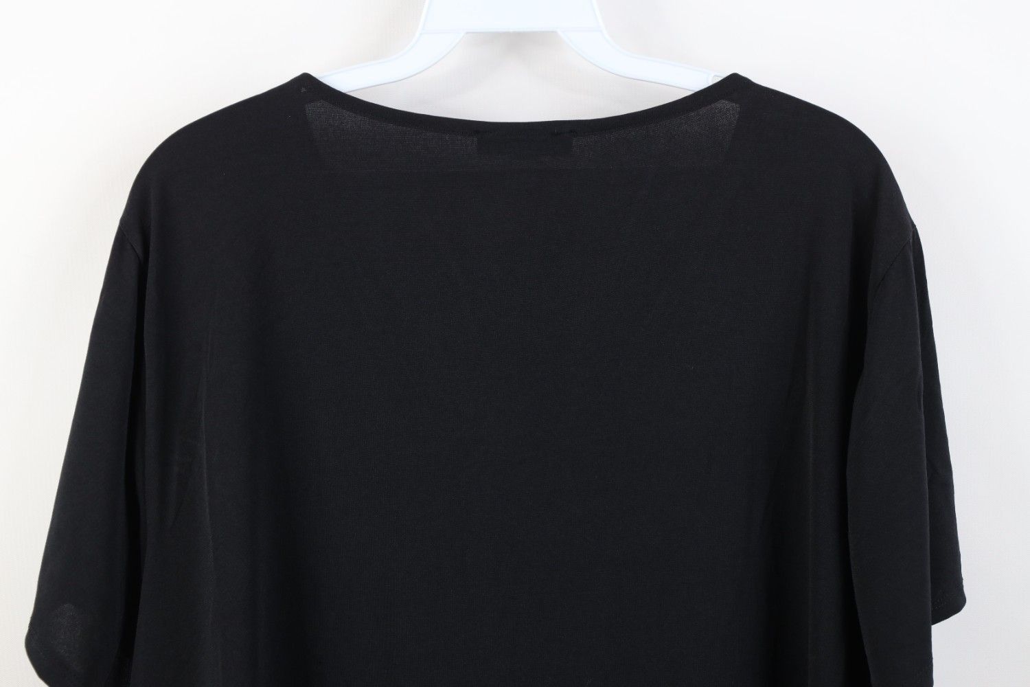 Vintage New Lane Bryant Bella Fairy Knit Stretch Shirt Top Black Size 4XL / US 24-26 - 10 Thumbnail