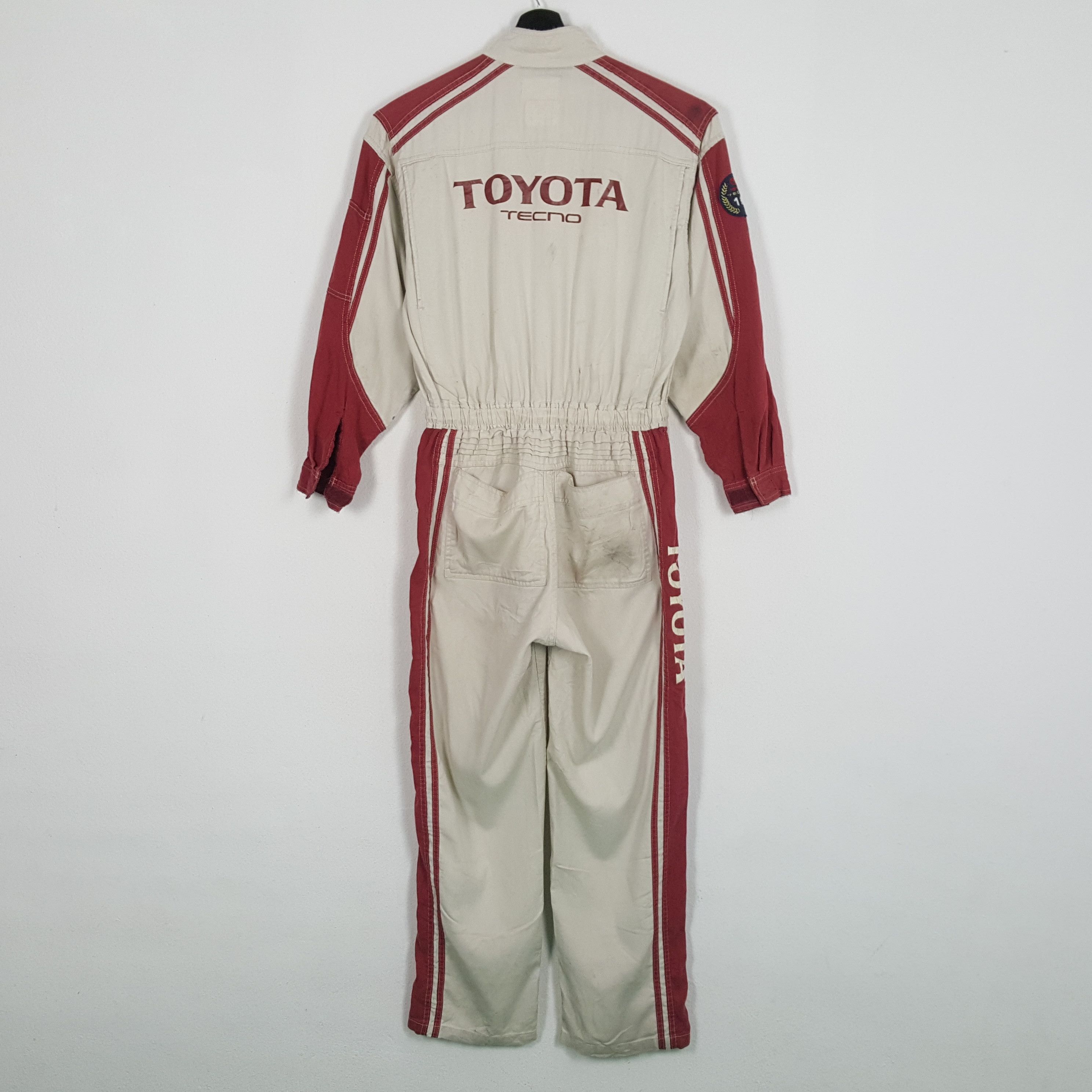 Japanese Brand × Vintage TOYOTA TECNO Japanese Motorsports Coverall Jacket Size US M / EU 48-50 / 2 - 1 Thumbnail