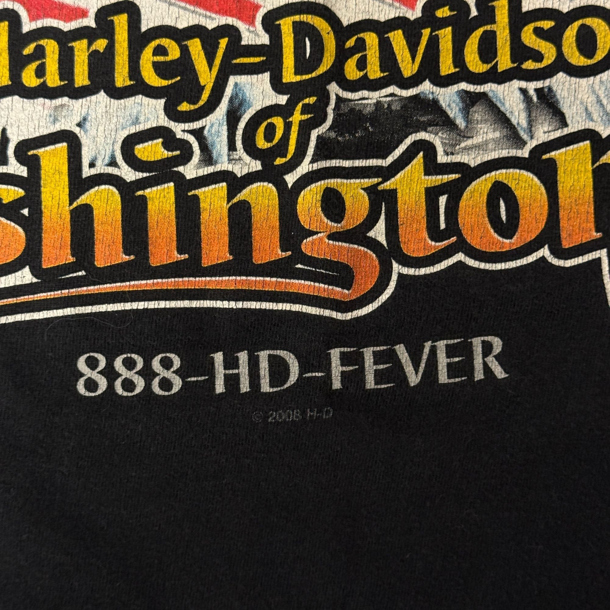 Harley Davidson HD Motorcycles WASHINGTON DC Patriotic USA Flag BALD EAGLE Size US XXL / EU 58 / 5 - 10 Thumbnail