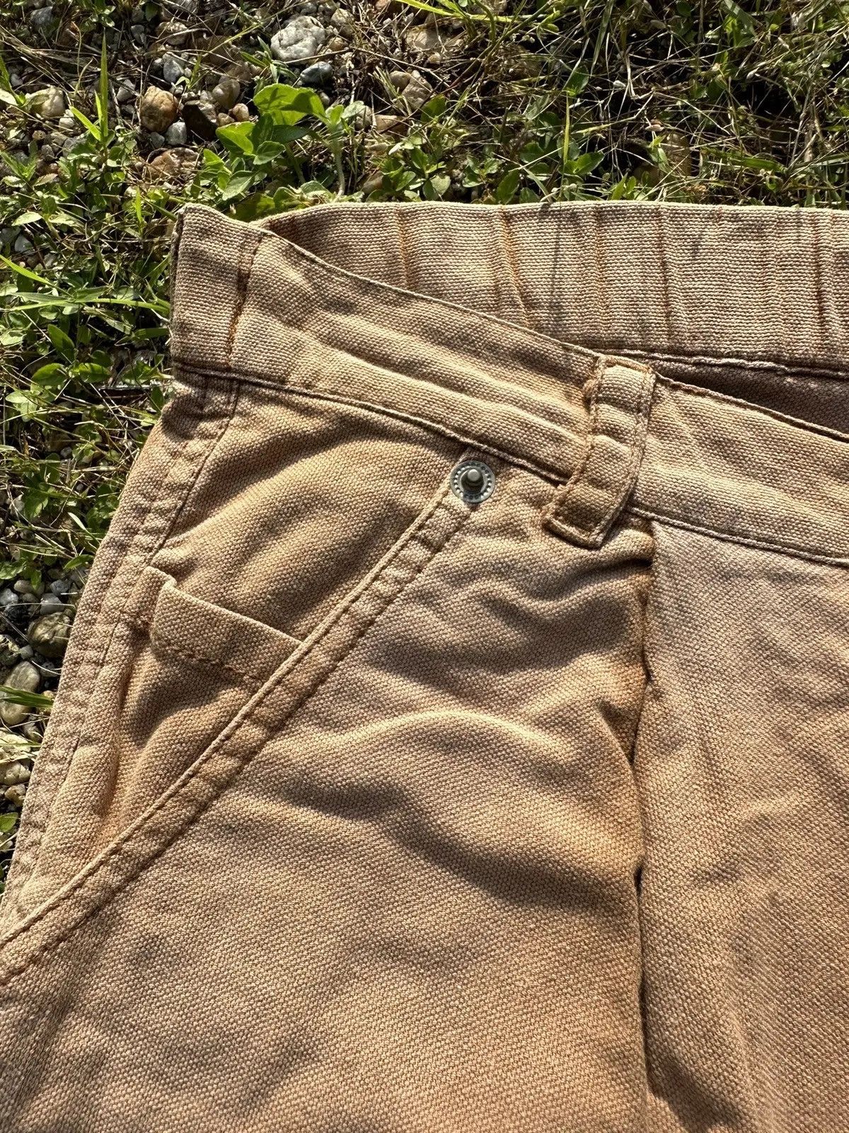 StraightFaded Vintage Double Knee YUL Japan Workwear Baggy Faded Pants Size US 29 - 6 Thumbnail