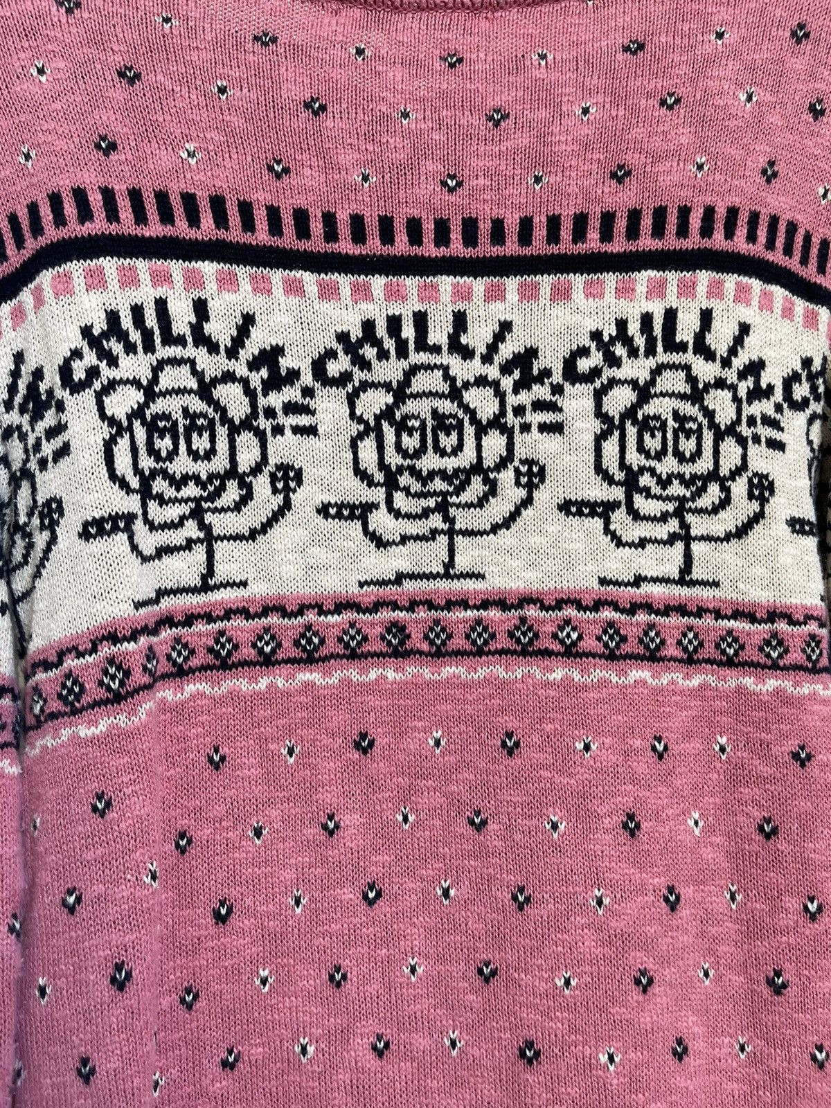 Hysteric Glamour Hysteric Glamour Chillin Flower Knit Sweater Pink Size S / US 4 / IT 40 - 7 Thumbnail