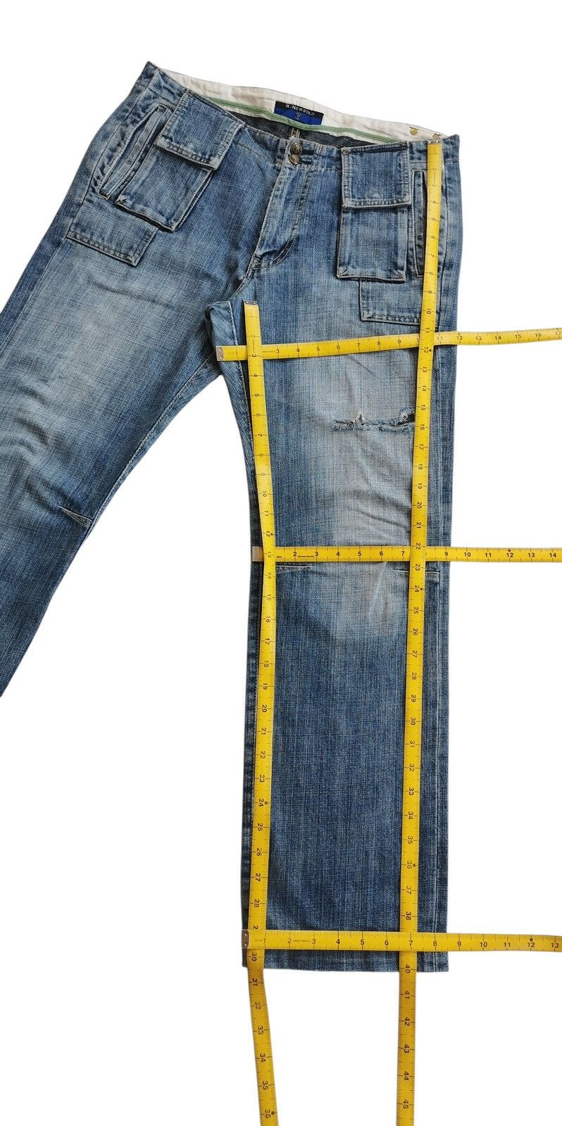 R.Newbold Vintage R Newbold Distressed Cargo Pants Size US 34 / EU 50 - 14 Thumbnail