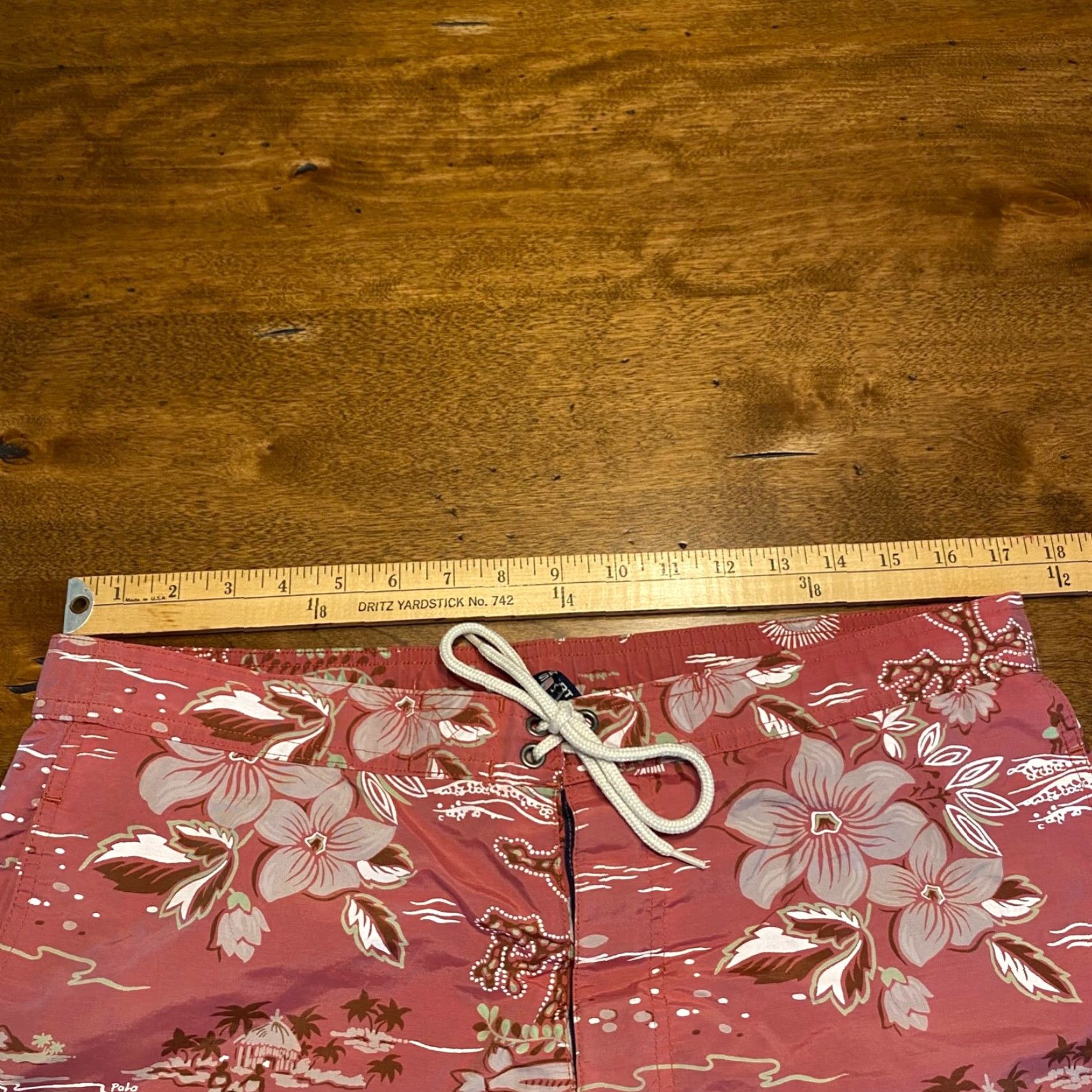 Polo Ralph Lauren Polo Ralph Lauren Swim Trunks Mens Medium Red Floral Sport Drawstring Board Shorts Size US M / EU 48-50 / 2 - 4 Thumbnail