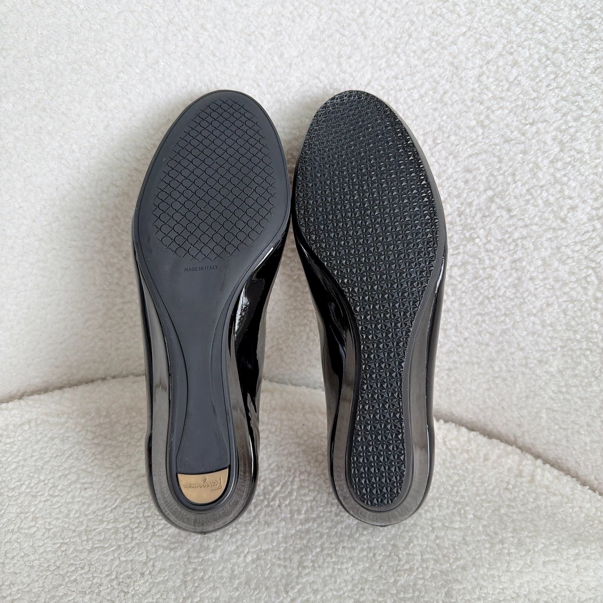 Salvatore Ferragamo Ferragamo Black Patent Leather Pumps Size 6 Size US 6 / IT 36 - 6 Thumbnail