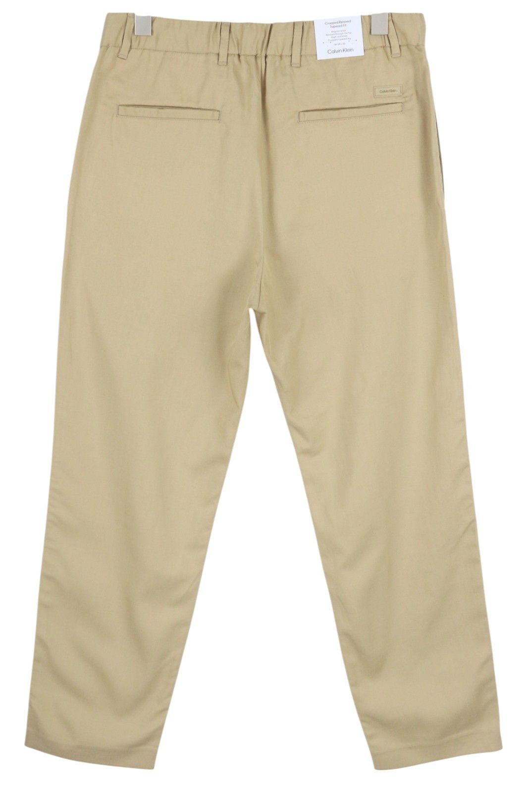 Calvin Klein DYED TENCEL TAPERED W34/L32 Brown Linen Trousers 85288 Size US 34 / EU 50 - 2 Thumbnail