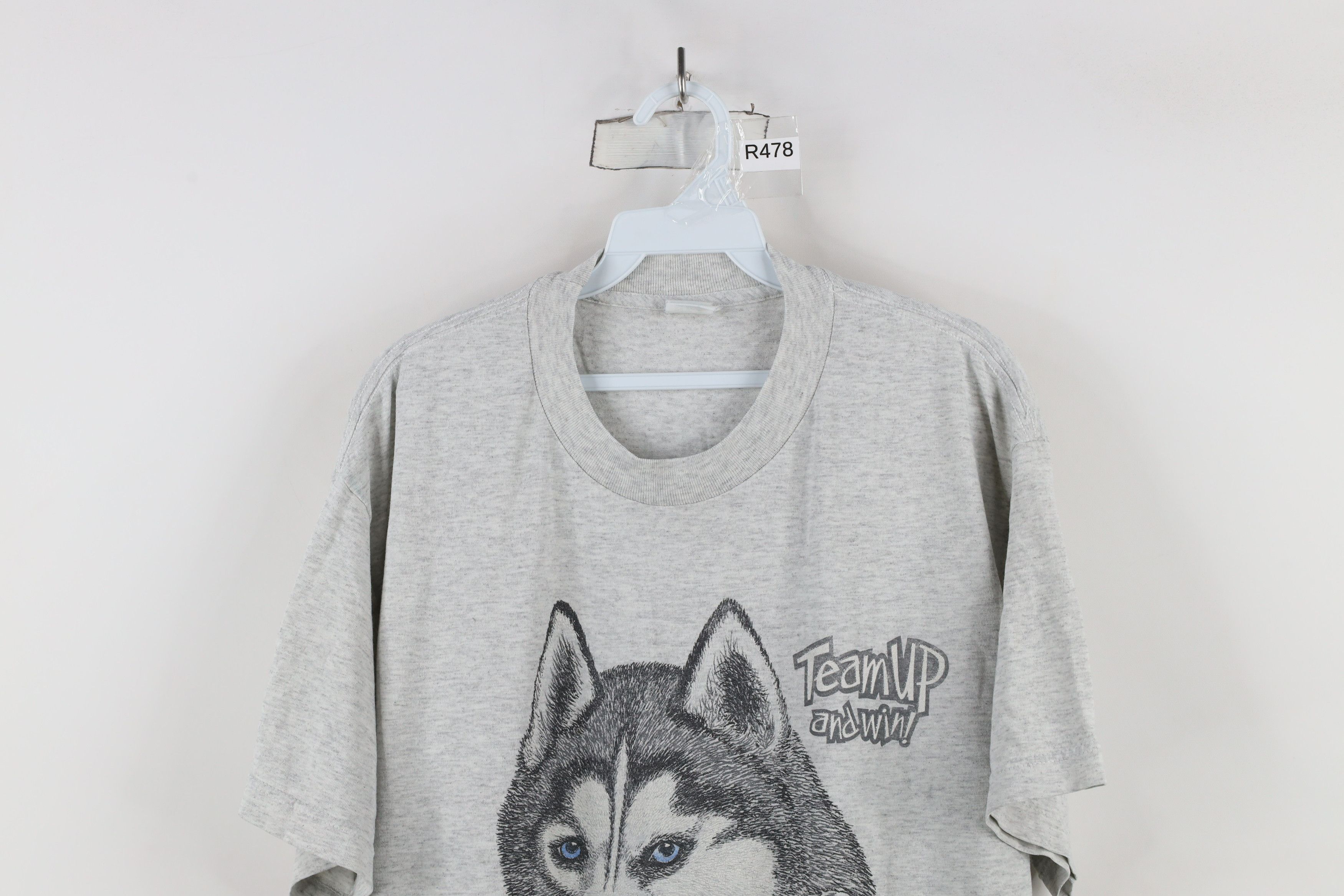 Vintage Vintage 90s Race Alaska Husky Dog Short Sleeve T-Shirt USA Size US L / EU 52-54 / 3 - 2 Thumbnail