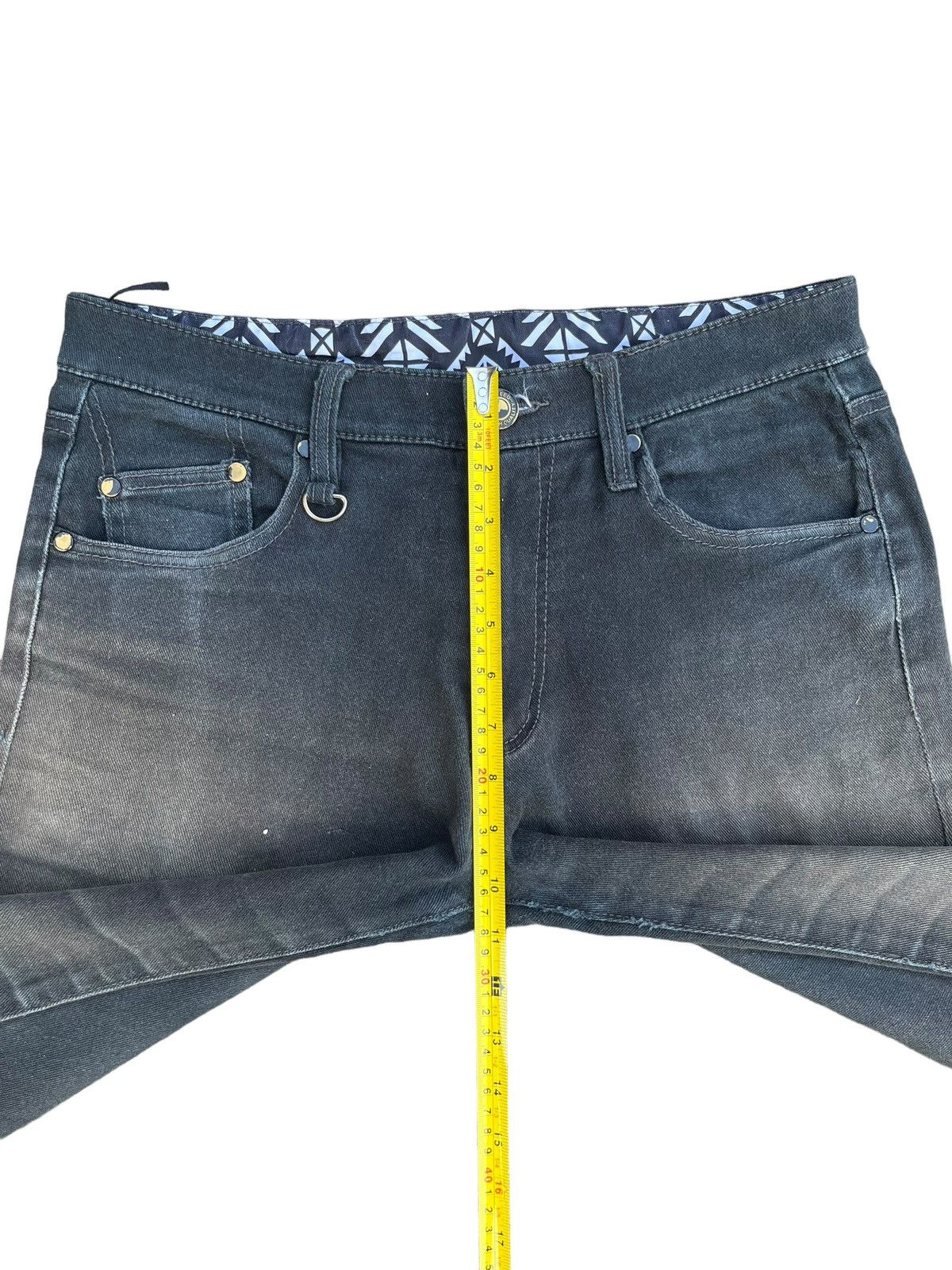 Japanese Brand Vintage Japanese Black Mud Faded Washed Chimayo Pocket Jeans Size US 31 - 12 Thumbnail