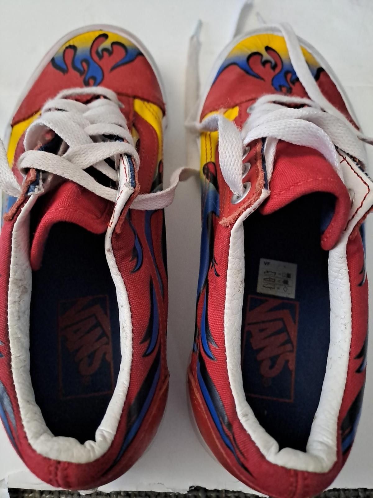 Vans Vans Old Skool Racer sneakers in the red/blue flame Size 5.5 Size US 7.5 / IT 37.5 - 7 Thumbnail