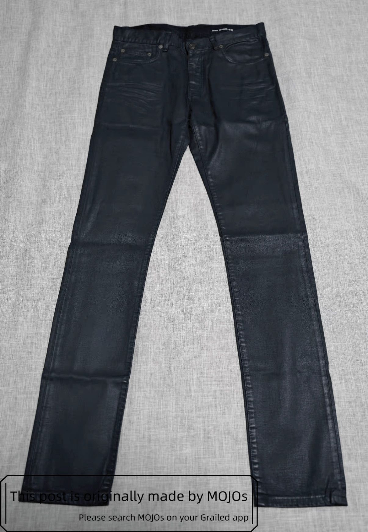 Hedi Slimane × Saint Laurent Paris 13FW D02 Black Chain Jeans Sz30
