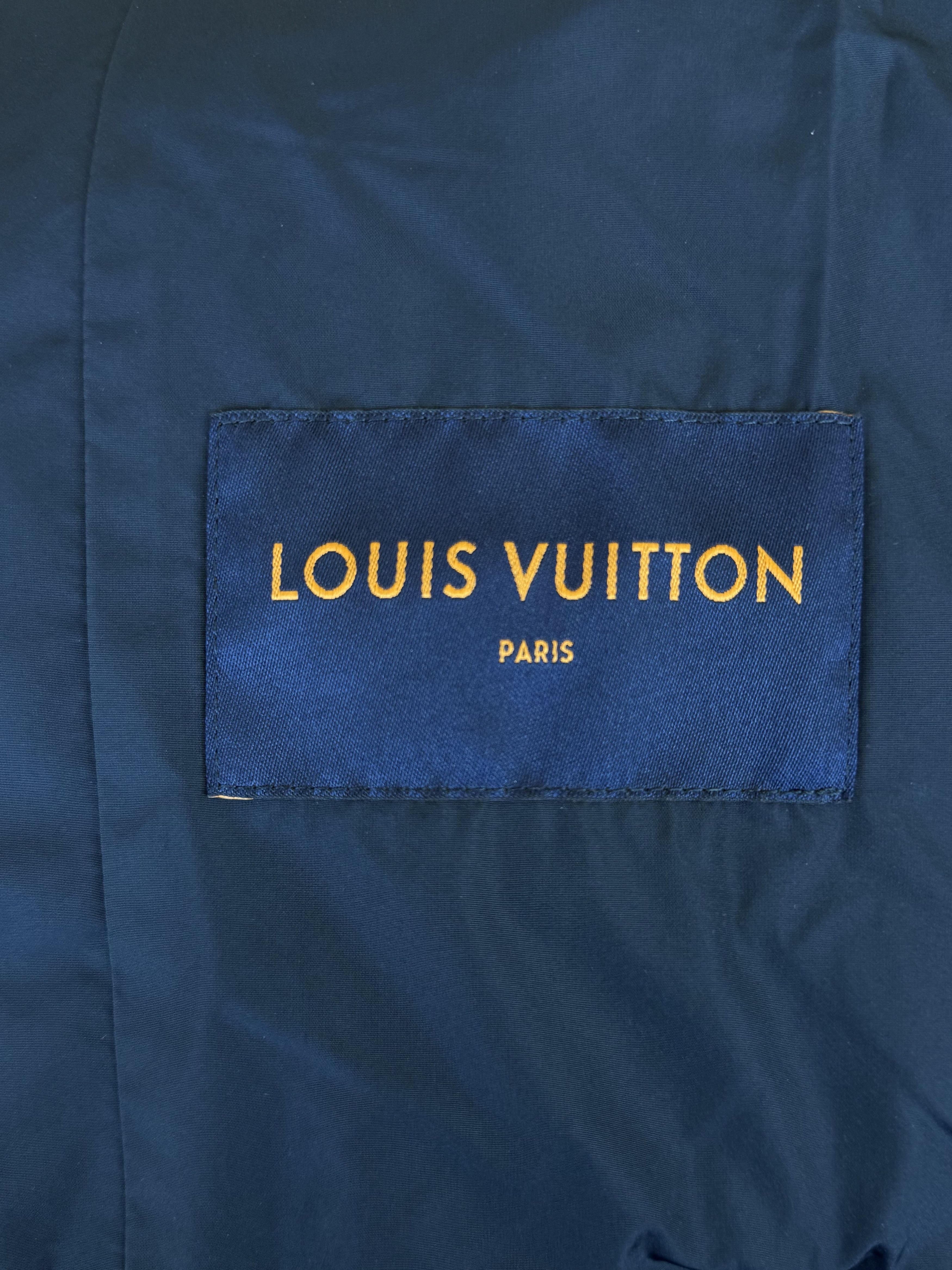 Louis Vuitton Louis Vuitton Navy Monogram Padded Jacket Size US L / EU 52-54 / 3 - 3 Thumbnail