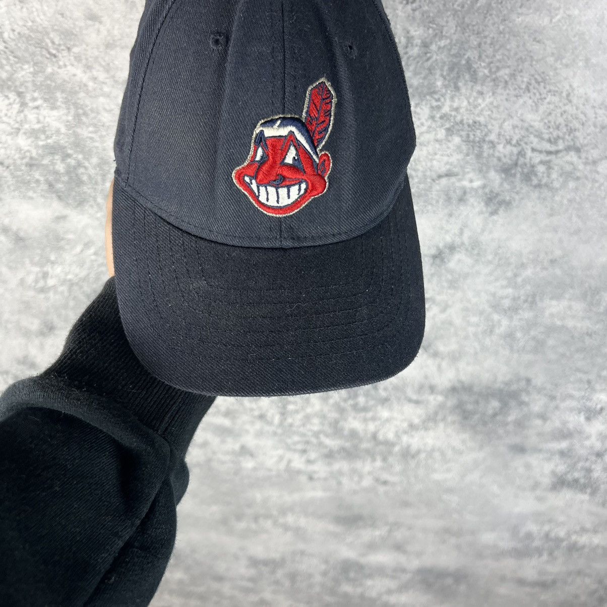 MLB Cleveland Indians Vintage Cap Men's Blue One Size Size ONE SIZE - 3 Thumbnail