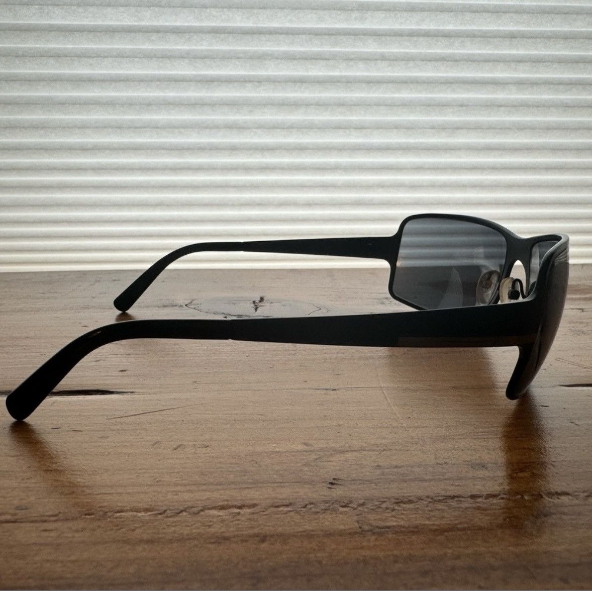 Prada Prada SPR 60F Aviator Sunglasses Black Metal Frame Size ONE SIZE - 2 Thumbnail