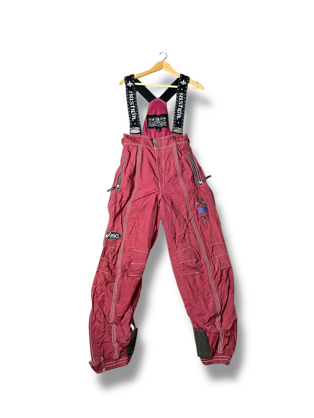 Asics × Vintage Asics x Vintage Rare Ski Pants Overall (34) Size US 32 / EU 48 - 1 Thumbnail
