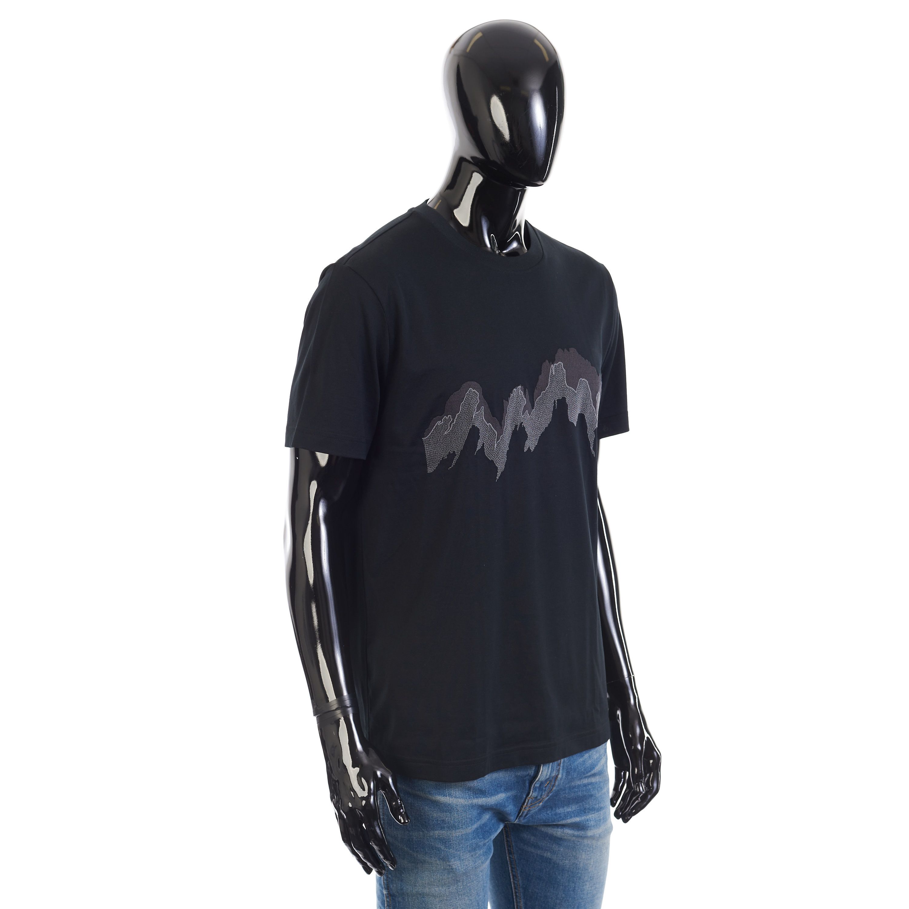 Brioni Crewneck Tshirt In Black Cotton Size US L / EU 52-54 / 3 - 5 Thumbnail